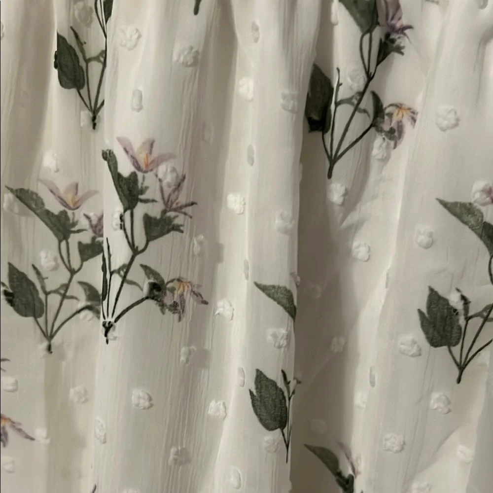 o.p.t White and Green Tiered Ruffled Sundress - Picture 3 of 12